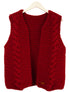 BELOVED Merino Wool Wool Vest - Red